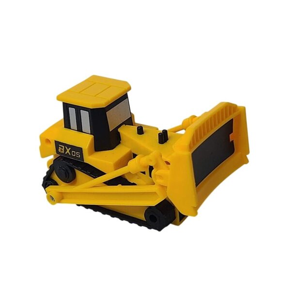 Other - Yellow Plastic Toy Bulldozer With Movable Front Blade